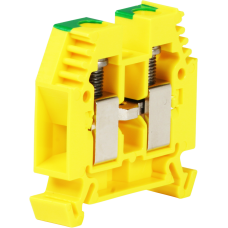 Reihenklemme Woertz 3452, 16mm² Schraub DIN35 grün-gelb
