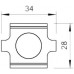 Stossstellenverbinder Bettermann mit Schraube M6x20 für Gitterrinne tfZn