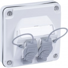 UP-Anschlussdose R&M 2×Cat6A IP67 weiss