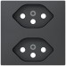 UP-Frontset Sidus ZE z. Steckdose 2×T13 ws
