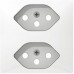 UP-Frontset Sidus ZE z. Steckdose 2×T13 ws