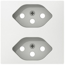 UP-Frontset Sidus ZE z. Steckdose 2×T13 ws