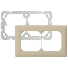 UP-Kopfzeile Hager Kallysto.line 1×2 beige