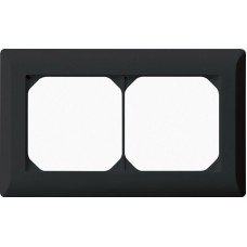 UP-Kopfzeile Hager kallysto.line 1x2 schwarz horizontal