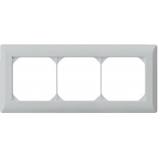 UP-Kopfzeile Hager kallysto.line 1x3 hellgrau horizontal
