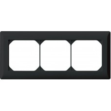 UP-Kopfzeile Hager kallysto.line 1x3 schwarz horizontal