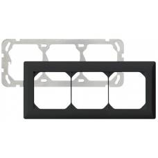 UP-Kopfzeile Hager Kallysto.line 1×3 schwarz