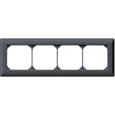 UP-Kopfzeile Hager kallysto.line 1x4 anthrazit horizontal