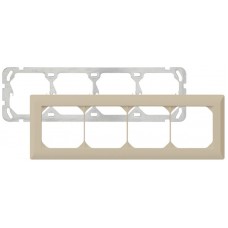 UP-Kopfzeile Hager kallysto.line 1×4 beige