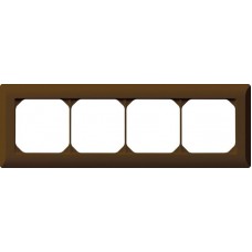 UP-Kopfzeile Hager kallysto.line 1x4 braun horizontal