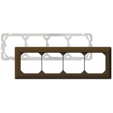 UP-Kopfzeile Hager kallysto.line 1x4 braun