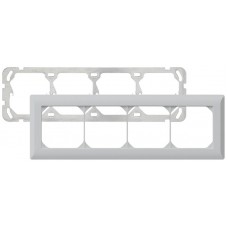 UP-Kopfzeile Hager Kallysto.line 1×4 hellgrau