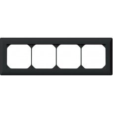 UP-Kopfzeile Hager kallysto.line 1x4 schwarz horizontal