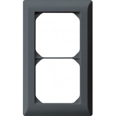 UP-Kopfzeile Hager kallysto.line 2x1 anthrazit vertikal