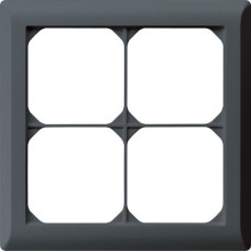UP-Kopfzeile Hager kallysto.line 2x2 anthrazit