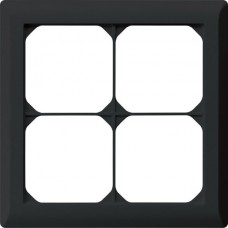 UP-Kopfzeile Hager kallysto.line 2x2 schwarz