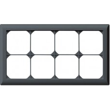 UP-Kopfzeile Hager kallysto.line 2x4 anthrazit horizontal