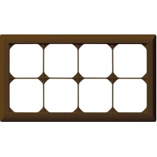 UP-Kopfzeile Hager kallysto.line 2x4 braun horizontal