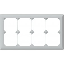 UP-Kopfzeile Hager kallysto.line 2x4 hellgrau horizontal