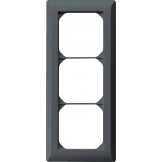 UP-Kopfzeile Hager kallysto.line 3x1 anthrazit vertikal