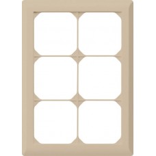 UP-Kopfzeile Hager kallysto.line 3x2 beige vertikal