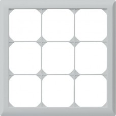 UP-Kopfzeile Hager kallysto.line 3x3 hellgrau