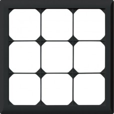 UP-Kopfzeile Hager kallysto.line 3x3 schwarz