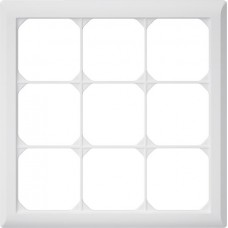 UP-Kopfzeile Hager kallysto.line 3x3 weiss