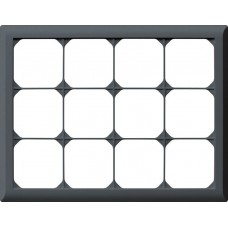 UP-Kopfzeile Hager kallysto.line 3x4 anthrazit horizontal