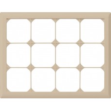 UP-Kopfzeile Hager kallysto.line 3x4 beige horizontal