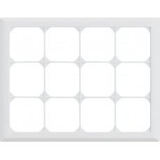UP-Kopfzeile Hager kallysto.line 3x4 weiss horizontal