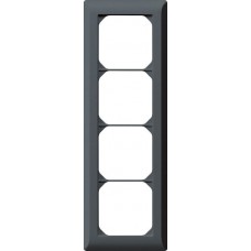 UP-Kopfzeile Hager kallysto.line 4×1 anthrazit vertikal