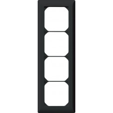 UP-Kopfzeile Hager kallysto.line 4×1 schwarz vertikal