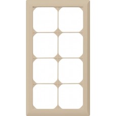 UP-Kopfzeile Hager kallysto.line 4×2 beige vertikal