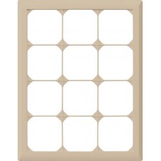 UP-Kopfzeile Hager kallysto.line 4x3 beige vertikal