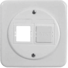 UP-Dose für 2xRJ45 Einsatz weiss