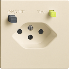 UP-Steckdose EDIZIOdue T13 FI 30mA shutter crema F