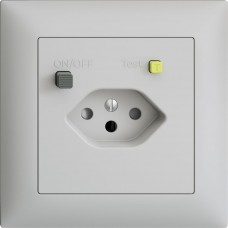 UP-Steckdose EDIZIOdue T13 FI 30mA shutter hellgrau FMI