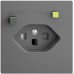 UP-Steckdose EDIZIOdue T23 FI 30mA shutter dunkelgrau F UP-Steckdose EDIZIOdue T23 FI 30mA shutter dunkelgrau F
