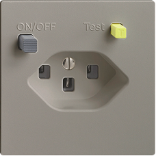 UP-Steckdose EDIZIOdue T23 FI 30mA shutter dunkelgrau F