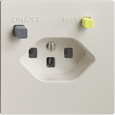 UP-Steckdose EDIZIOdue T23 FI 30mA shutter hellgrau F