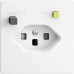 UP-Steckdose EDIZIOdue T23 FI 30mA shutter weiss F UP-Steckdose EDIZIOdue T23 FI 30mA shutter weiss F