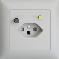 UP-Steckdose EDIZIOdue T23 FI 30mA shutter hellgrau FMI