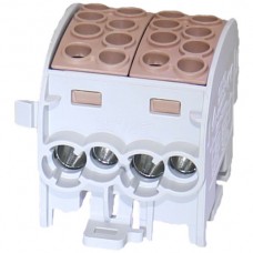Verteilerblock Typ C 4x35/ 4×25mm² 125A braun