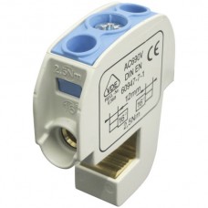 Verteilerblock Typ SA 2×16mm² 100A blau