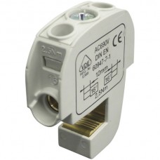 Verteilerblock Typ SA 2×16mm² 100A grau