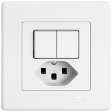 UP-Kombination EDIZIO.liv SNAPFIX® 2xSchema 3+T23 weiss GMI A
