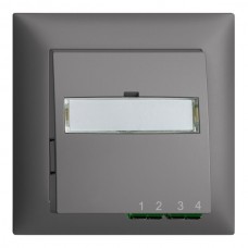 UP-Anschlussdose FTTH EDIZIOdue FH 2×LC APC Duplex FMI dunkelgrau UP-Anschlussdose FTTH EDIZIOdue FH 2×LC APC Duplex FMI dunkelgrau