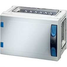 Apparategehäuse Hensel FP 0150 grau leer mit Türe offen 270x180x186mm
