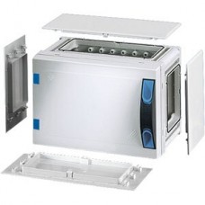 Apparategehäuse Hensel FP 0151 grau leer mit Türe geschlossen 276x186x186mm